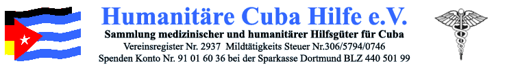 Humanitäre Kuba-Hilfe